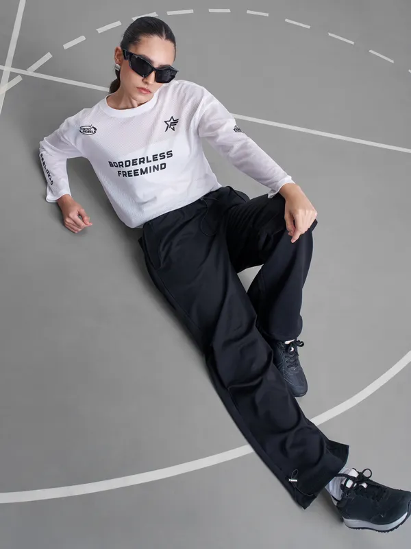 Street By Tokyo Talkies Women White Printed Round Neck T-Shirt