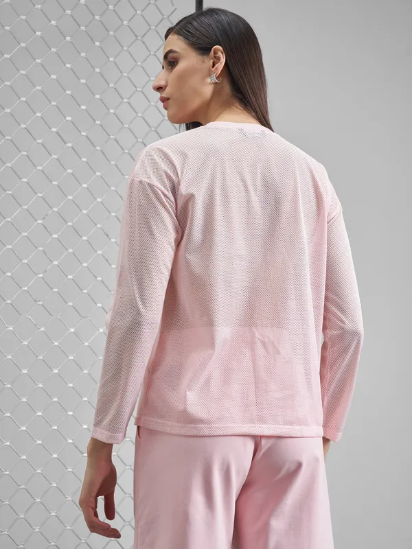 Street By Tokyo Talkies Women Pink Printed Round Neck T-Shirt