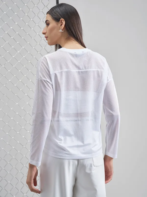 Street By Tokyo Talkies Women White Printed V-Neck T-Shirt