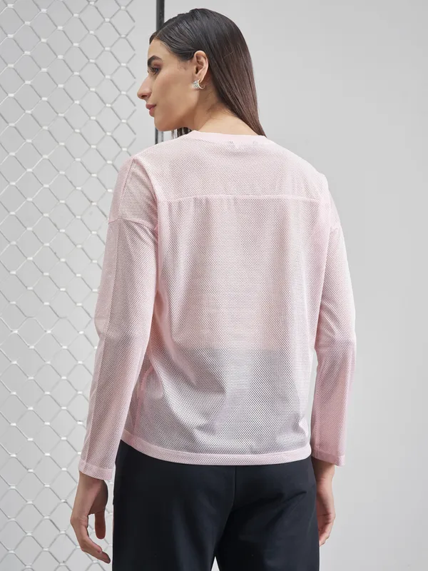 Street By Tokyo Talkies Women Pink Printed V-Neck T-Shirt