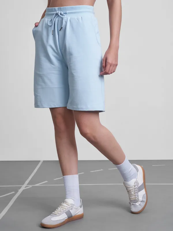 Street By Tokyo Talkies Women Blue Regular Fit Bermuda Shorts