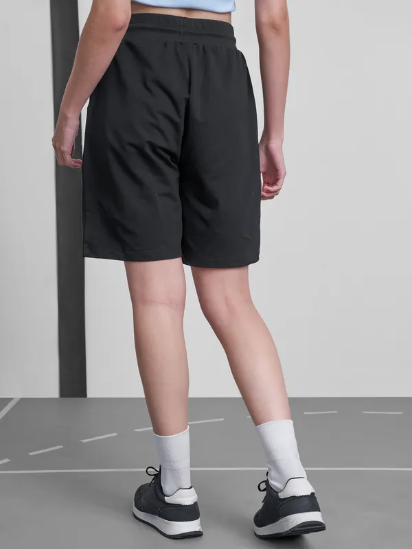 Street By Tokyo Talkies Women Black Regular Fit Bermuda Shorts