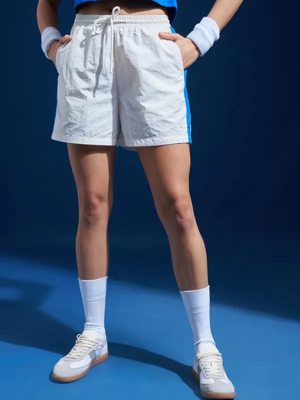 Tokyo Talkies Women White Regular Fit Shorts