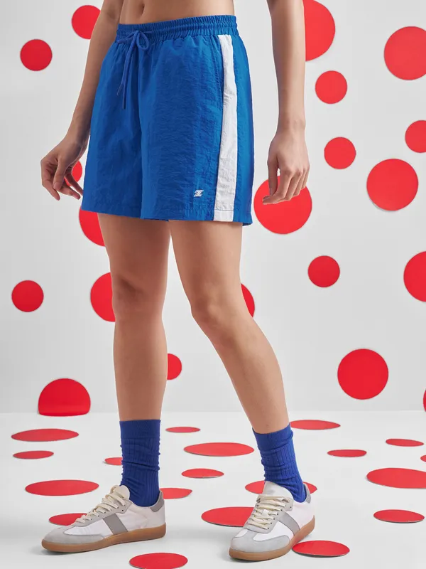 Street By Tokyo Talkies Women Blue Regular Fit Shorts