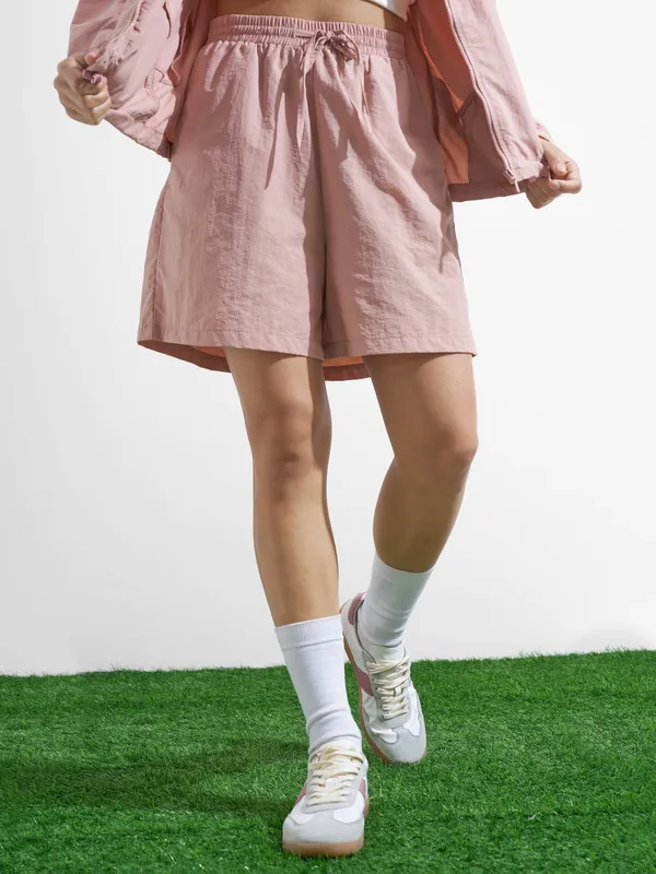 Street By Tokyo Talkies Women Pink Regular Fit Shorts