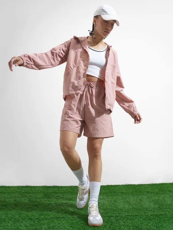 Street By Tokyo Talkies Women Pink Regular Fit Shorts