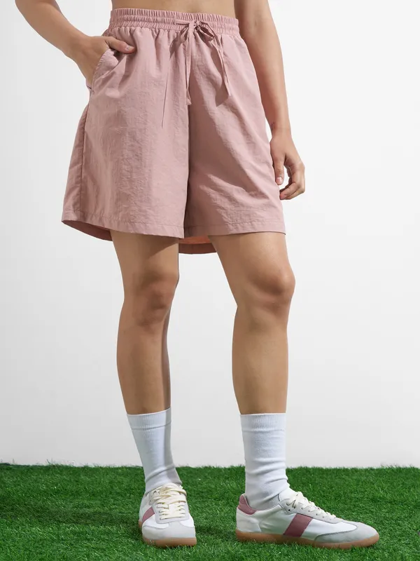 Street By Tokyo Talkies Women Pink Regular Fit Shorts