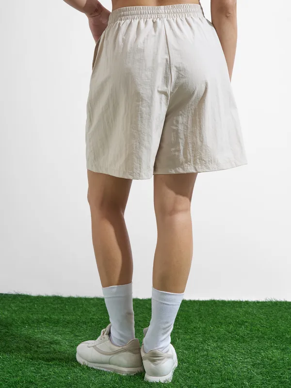 Street By Tokyo Talkies Women Beige Regular Fit Shorts