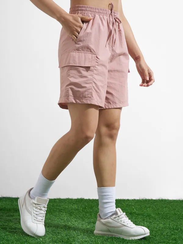 Street By Tokyo Talkies Women Pink Regular Fit Shorts