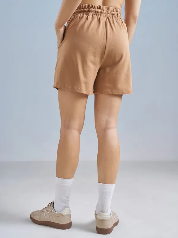 Street By Tokyo Talkies Women Brown Relaxed Fit Cargo Shorts