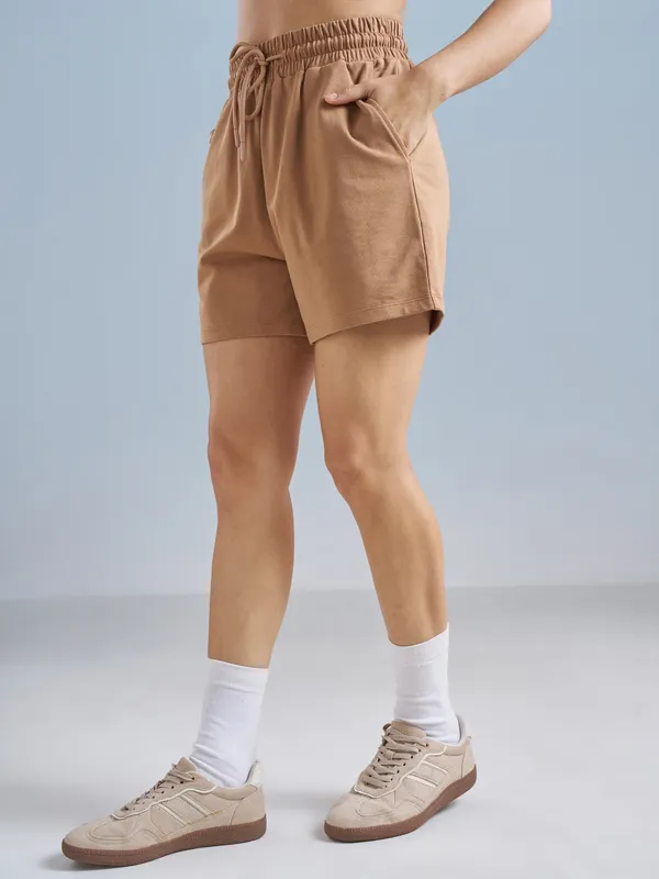 Street By Tokyo Talkies Women Brown Relaxed Fit Cargo Shorts