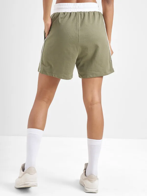 Street By Tokyo Talkies Women Olive Relaxed Fit Shorts