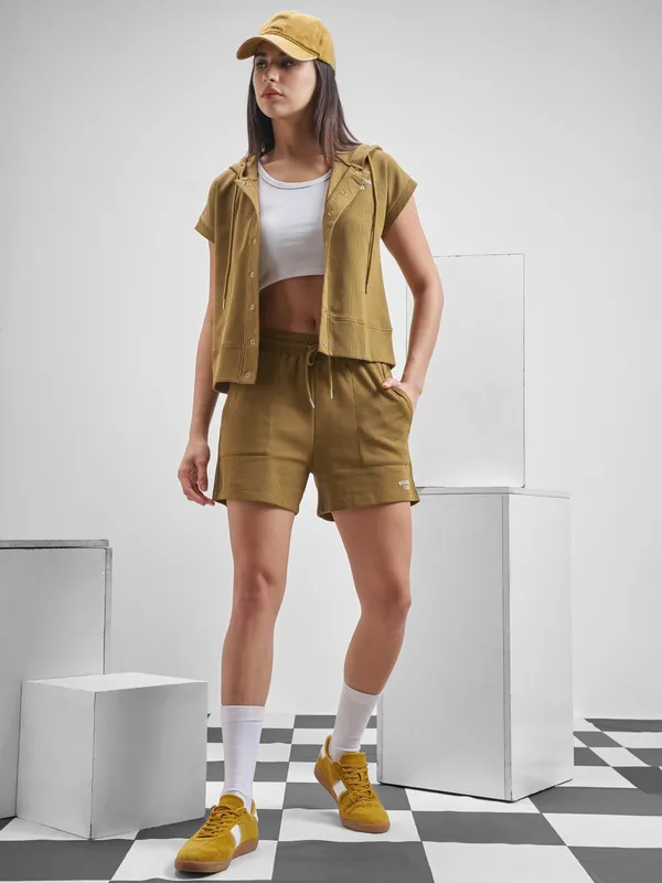 Street By Tokyo Talkies Women Brown Regular Fit Shorts