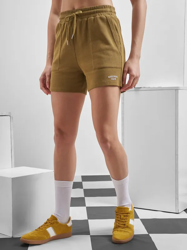 Street By Tokyo Talkies Women Brown Regular Fit Shorts