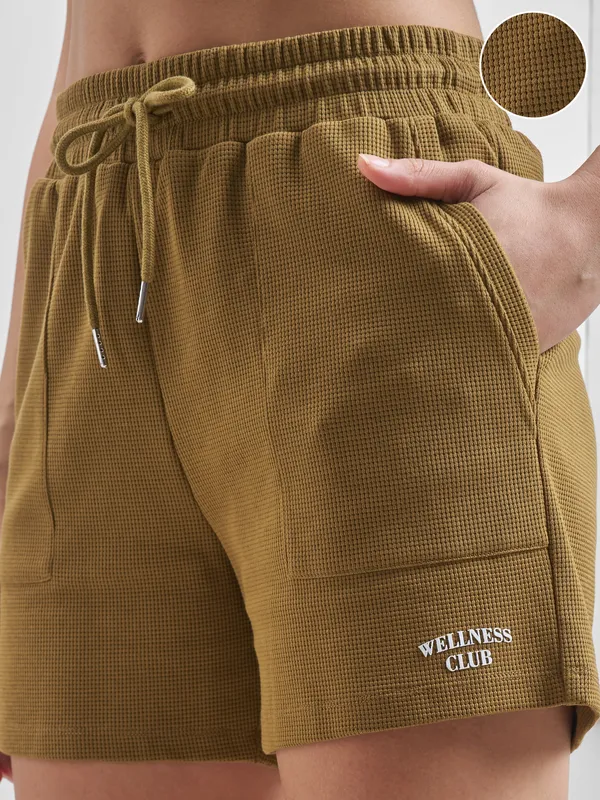 Street By Tokyo Talkies Women Brown Regular Fit Shorts