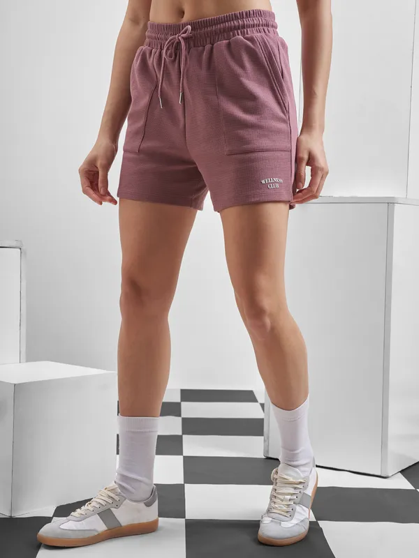 Street By Tokyo Talkies Women Purple Regular Fit Shorts