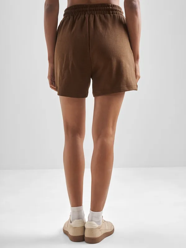 Street By Tokyo Talkies Women Brown Regular Fit Shorts