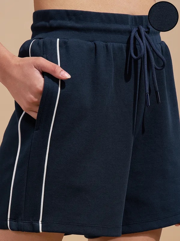 Tokyo Talkies Women Navy Blue Regular Fit Shorts