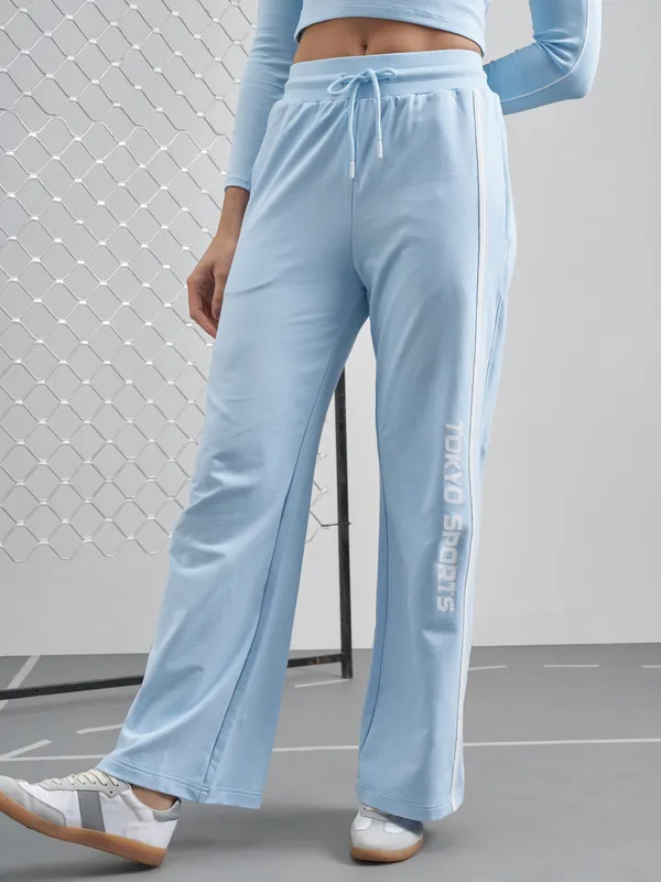 Street By Tokyo Talkies Women Blue Regular Fit Track Pant