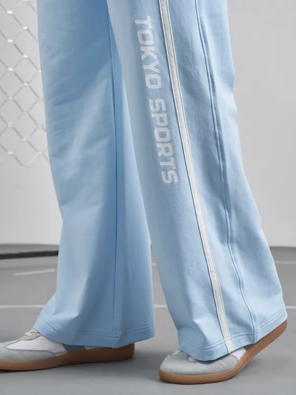 Street By Tokyo Talkies Women Blue Regular Fit Track Pant