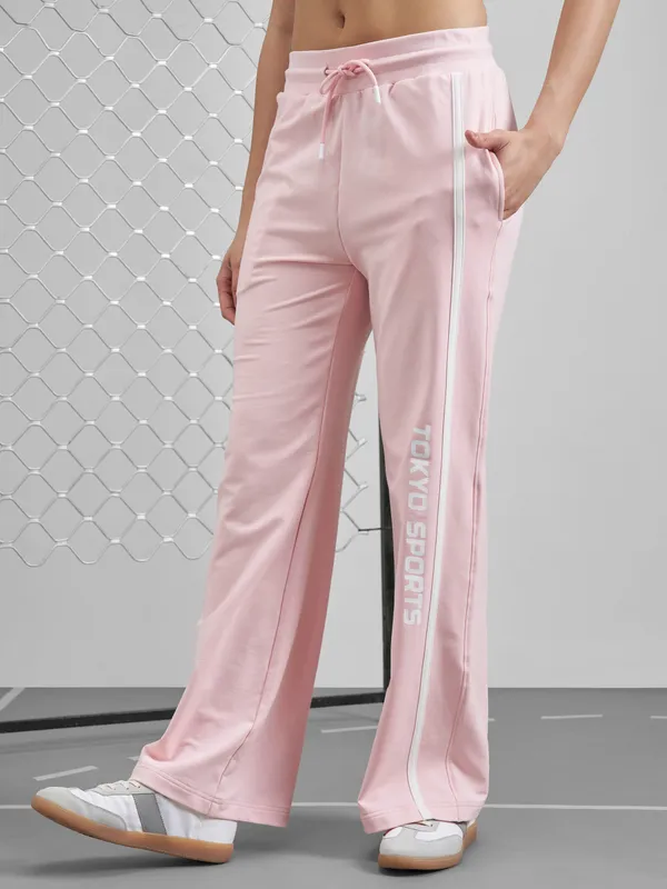 Street By Tokyo Talkies Women Pink Regular Fit Track Pant