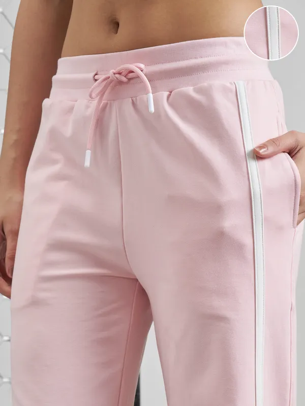 Street By Tokyo Talkies Women Pink Regular Fit Track Pant