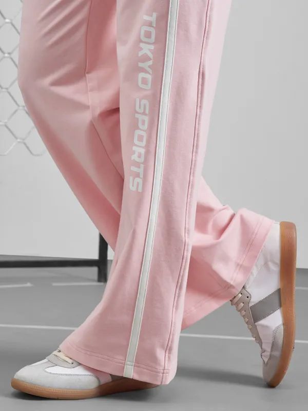 Street By Tokyo Talkies Women Pink Regular Fit Track Pant