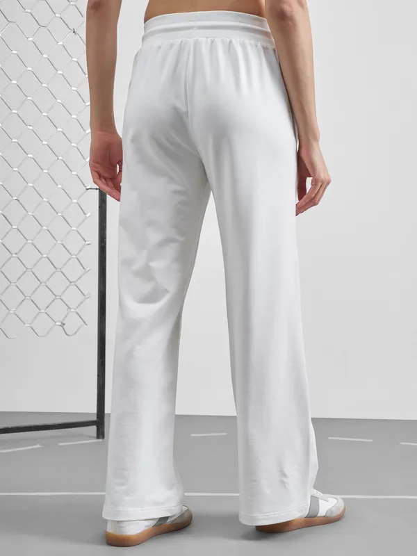 Street By Tokyo Talkies Women White Regular Fit Track Pant