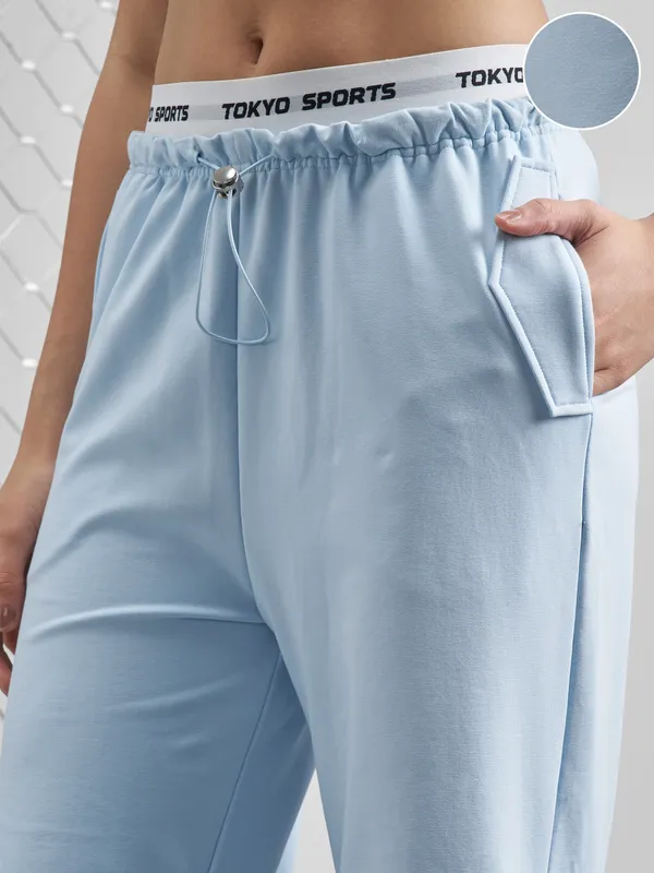 Street By Tokyo Talkies Women Blue Regular Fit Track Pant