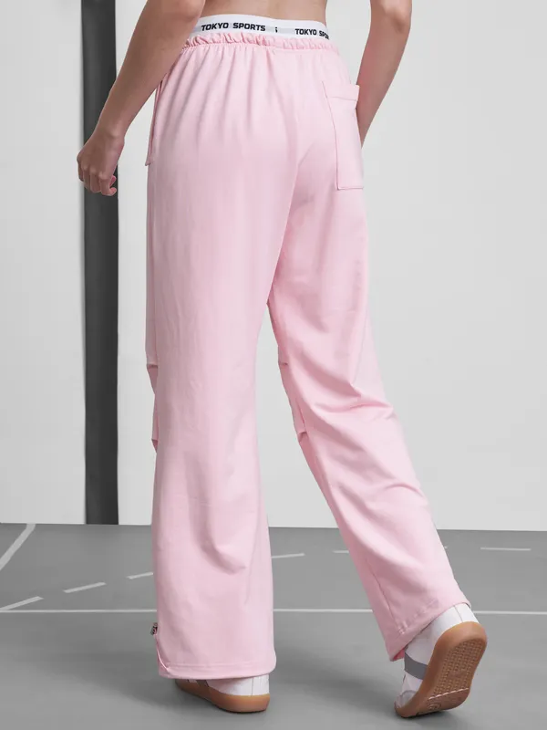Street By Tokyo Talkies Women Pink Regular Fit Track Pant