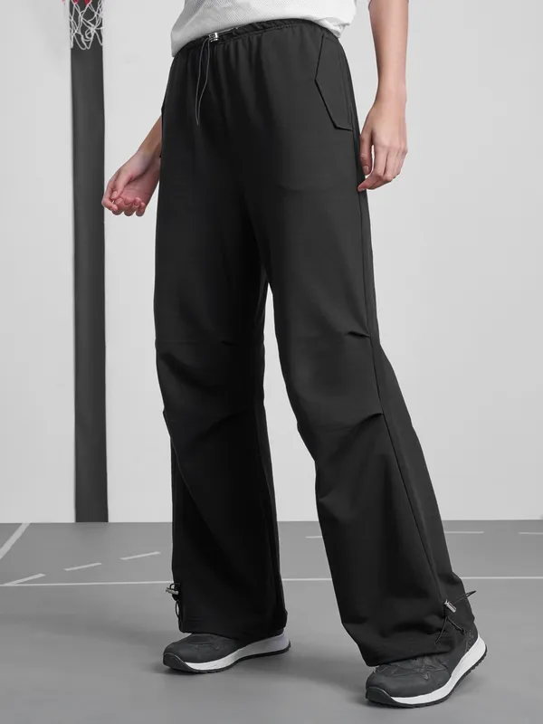 Street By Tokyo Talkies Women Black Regular Fit Track Pant