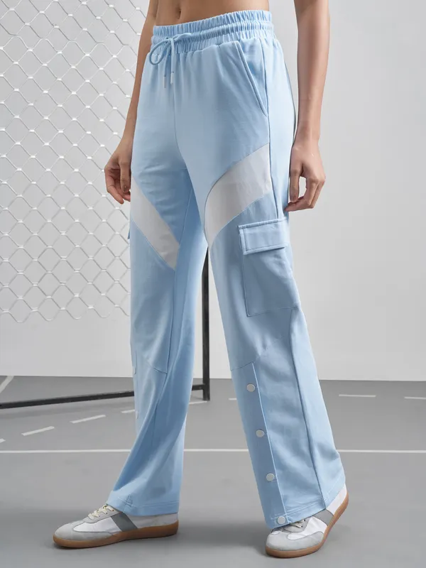 Street By Tokyo Talkies Women Blue Relaxed Fit Track Pant