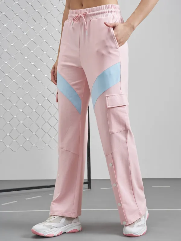 Street By Tokyo Talkies Women Pink Relaxed Fit Track Pant