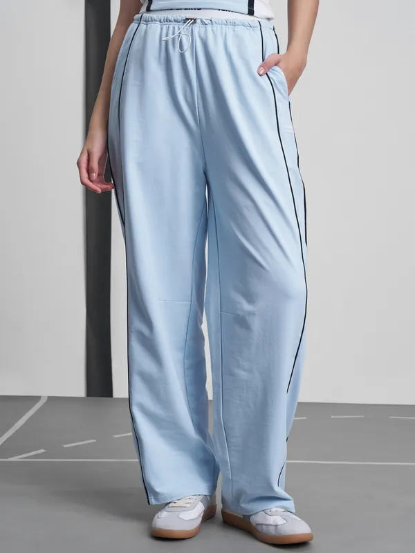 Street By Tokyo Talkies Women Blue Relaxed Fit Track Pant