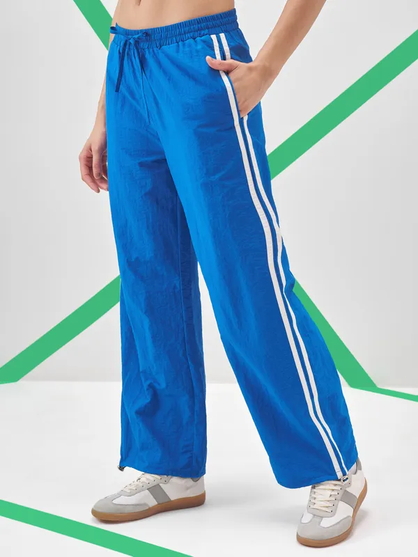 Street By Tokyo Talkies Women Blue Regular Fit Track Pant
