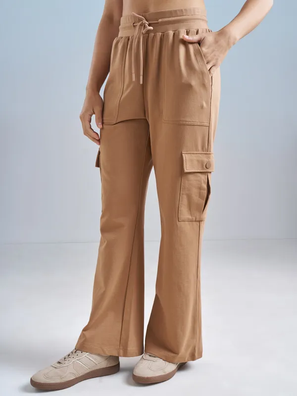 Street By Tokyo Talkies Women Brown Regular Fit Track Pant