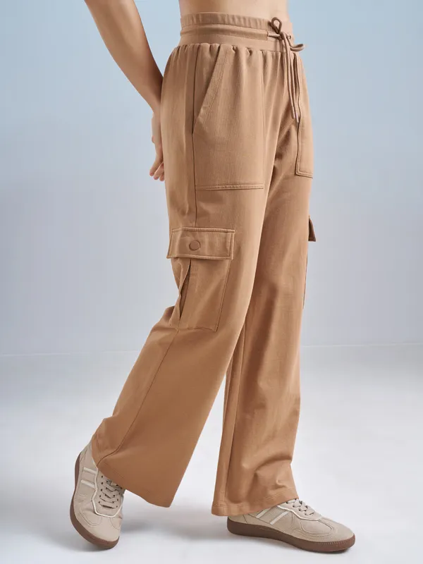 Street By Tokyo Talkies Women Brown Regular Fit Track Pant