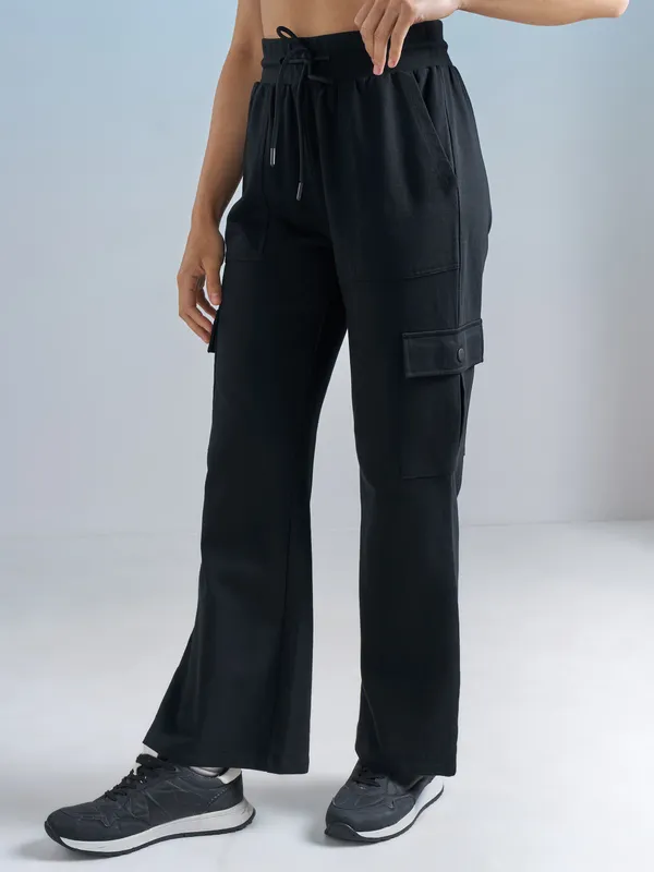 Street By Tokyo Talkies Women Black Regular Fit Track Pant