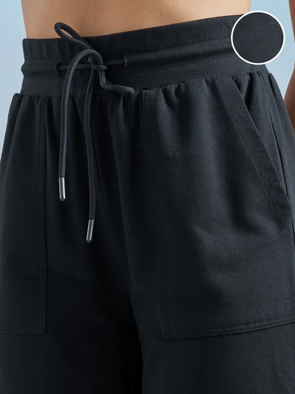 Street By Tokyo Talkies Women Black Regular Fit Track Pant