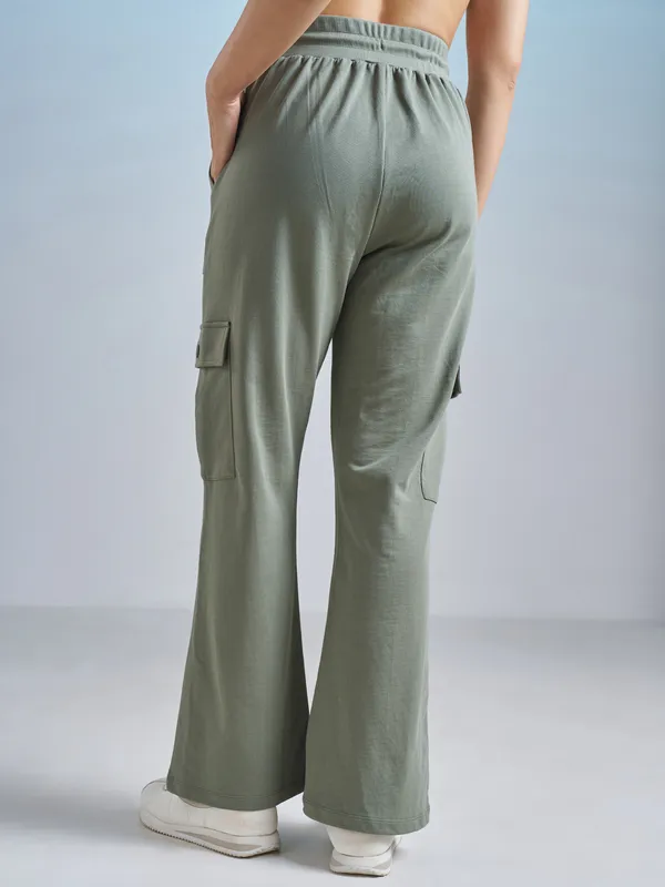 Street By Tokyo Talkies Women Olive Regular Fit Track Pant