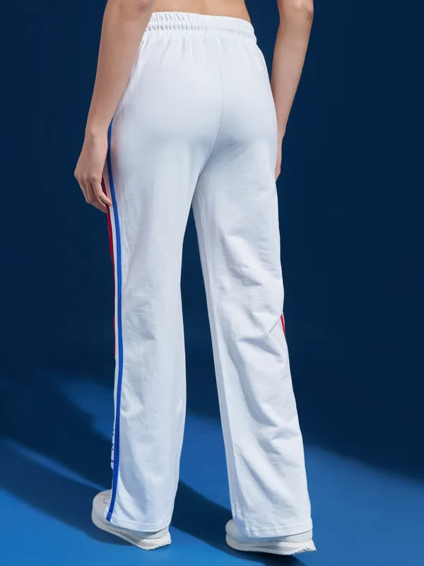 Street By Tokyo Talkies Women White Regular Fit Track Pant