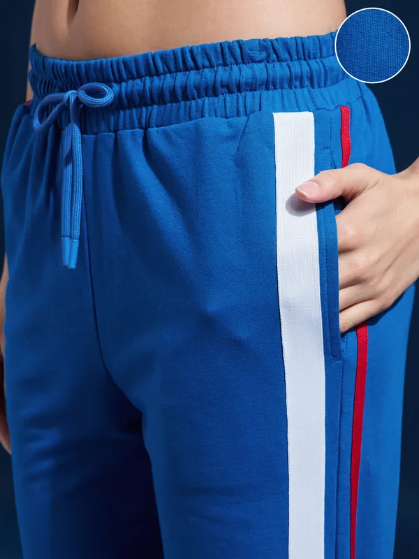 Street By Tokyo Talkies Women Blue Regular Fit Track Pant