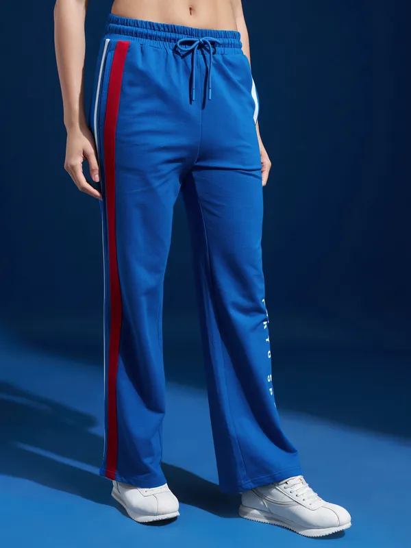 Street By Tokyo Talkies Women Blue Regular Fit Track Pant