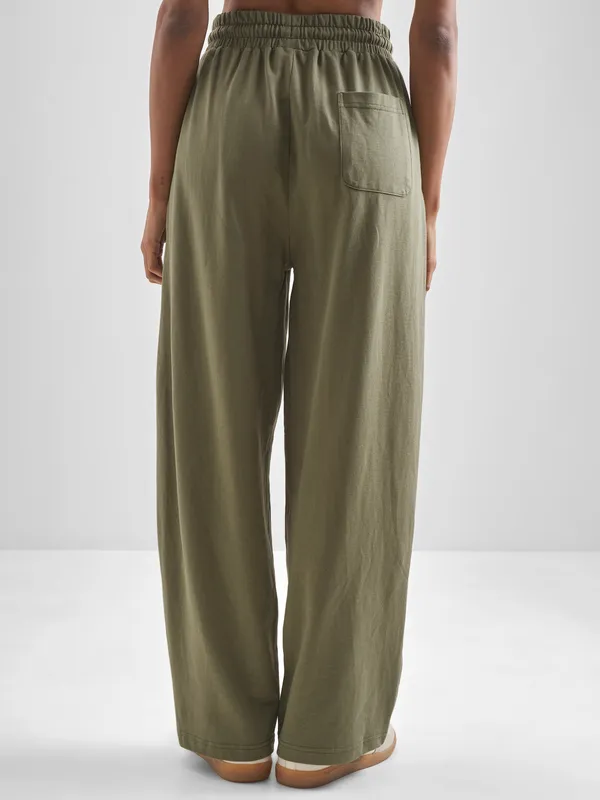 Street By Tokyo Talkies Women Olive Straight Fit Track Pant