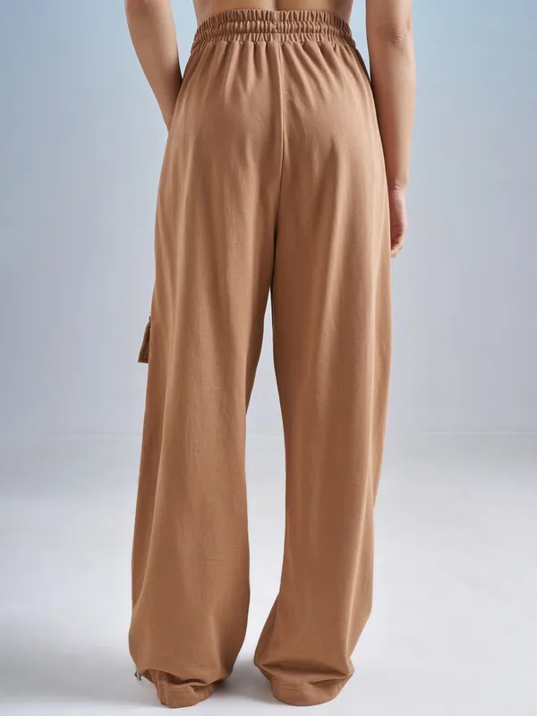 Street By Tokyo Talkies Women Brown Regular Fit Track Pant