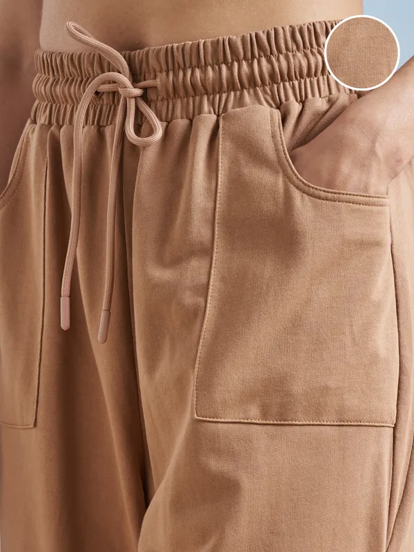 Street By Tokyo Talkies Women Brown Regular Fit Track Pant
