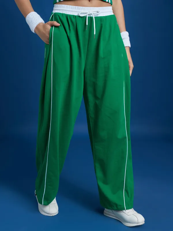 Women Wide Leg Track Pant