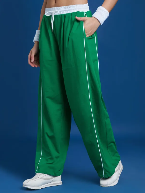 Women Wide Leg Track Pant