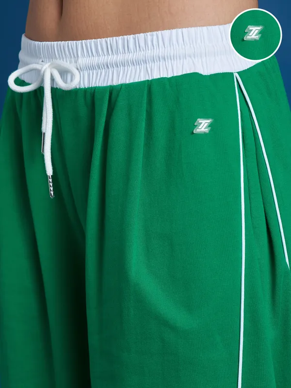 Women Wide Leg Track Pant