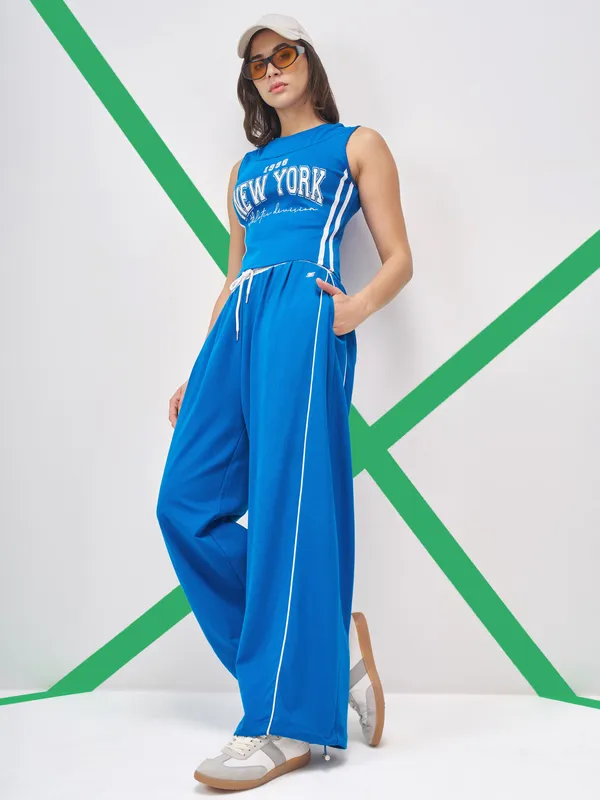 Women Wide Leg Track Pant